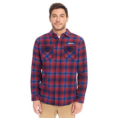 Men's Hurley Flannel Plaid Button-Down Shirt