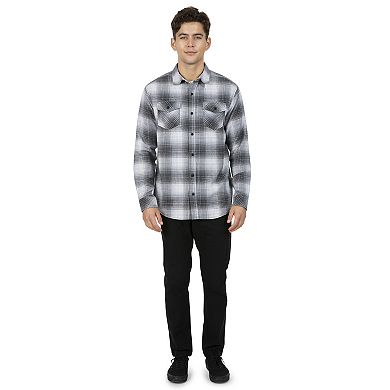 Men's Hurley Flannel Plaid Button-Down Shirt