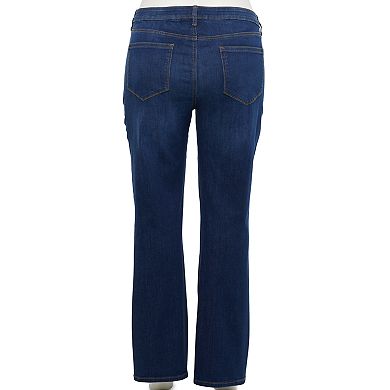 Plus Size Sonoma Goods For Life® Comfortable Favorite Mid-Rise Bootcut Jeans