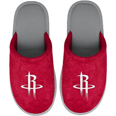 Men's FOCO Houston Rockets Big Team Logo Scuff Slippers