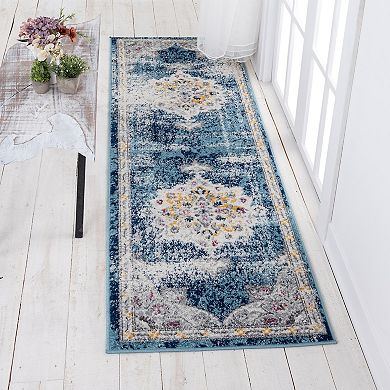 KHL Rugs Kaitlyn Traditional Medallion Area Rug