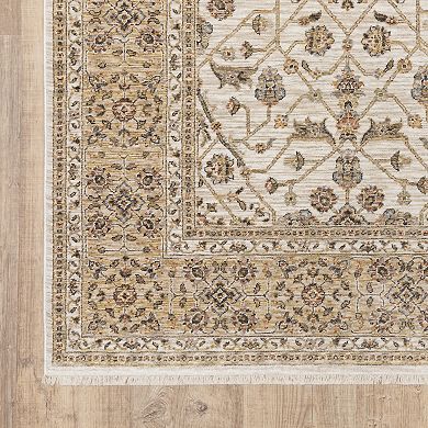 StyleHaven Mascotte Traditional Border Fringed Area Rug