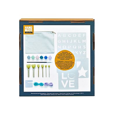 Hand Made Modern Canvas Pouch Decorating Kit
