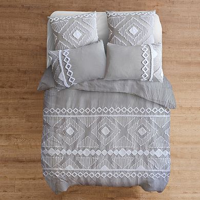 Levtex Home Harleson Gray Duvet Cover Set with Shams