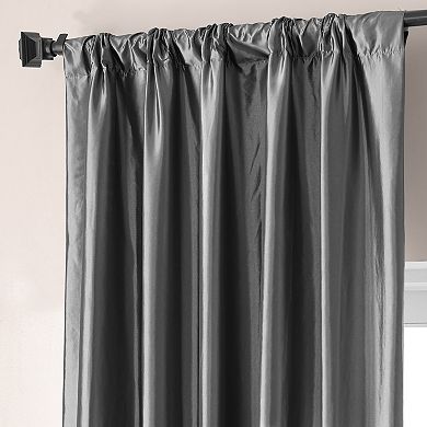 EFF Signature Faux Silk Taffeta Hotel Blackout Window Curtain