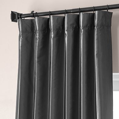 EFF Signature Faux Silk Taffeta Hotel Blackout Window Curtain