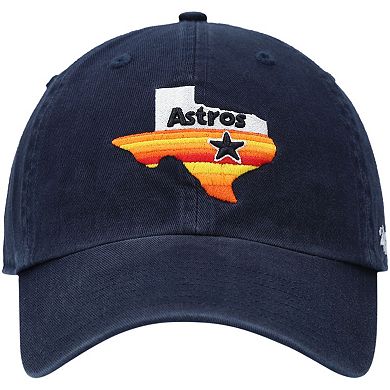 Men's '47 Navy Houston Astros 1984 Logo Cooperstown Collection Clean Up Adjustable Hat