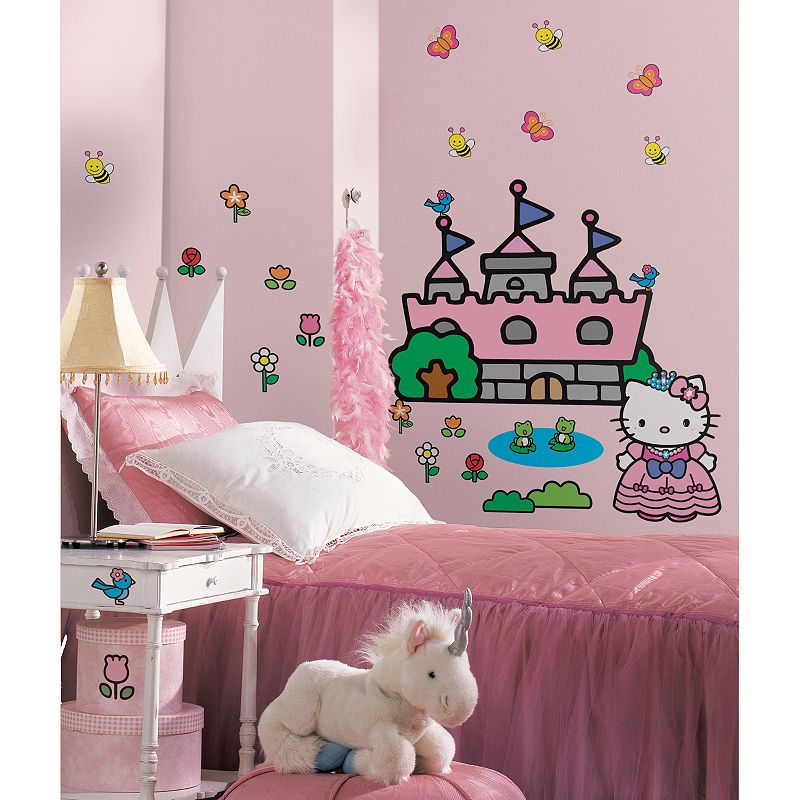 Hello Kitty Castle Wall Decals, Multicolor