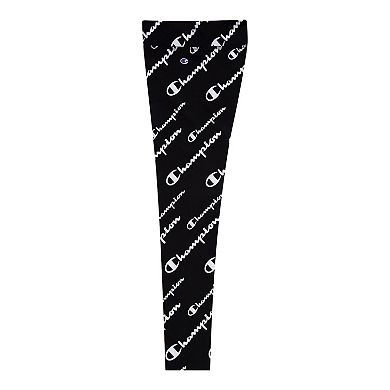 Girls 7-16 Champion Script Print Leggings