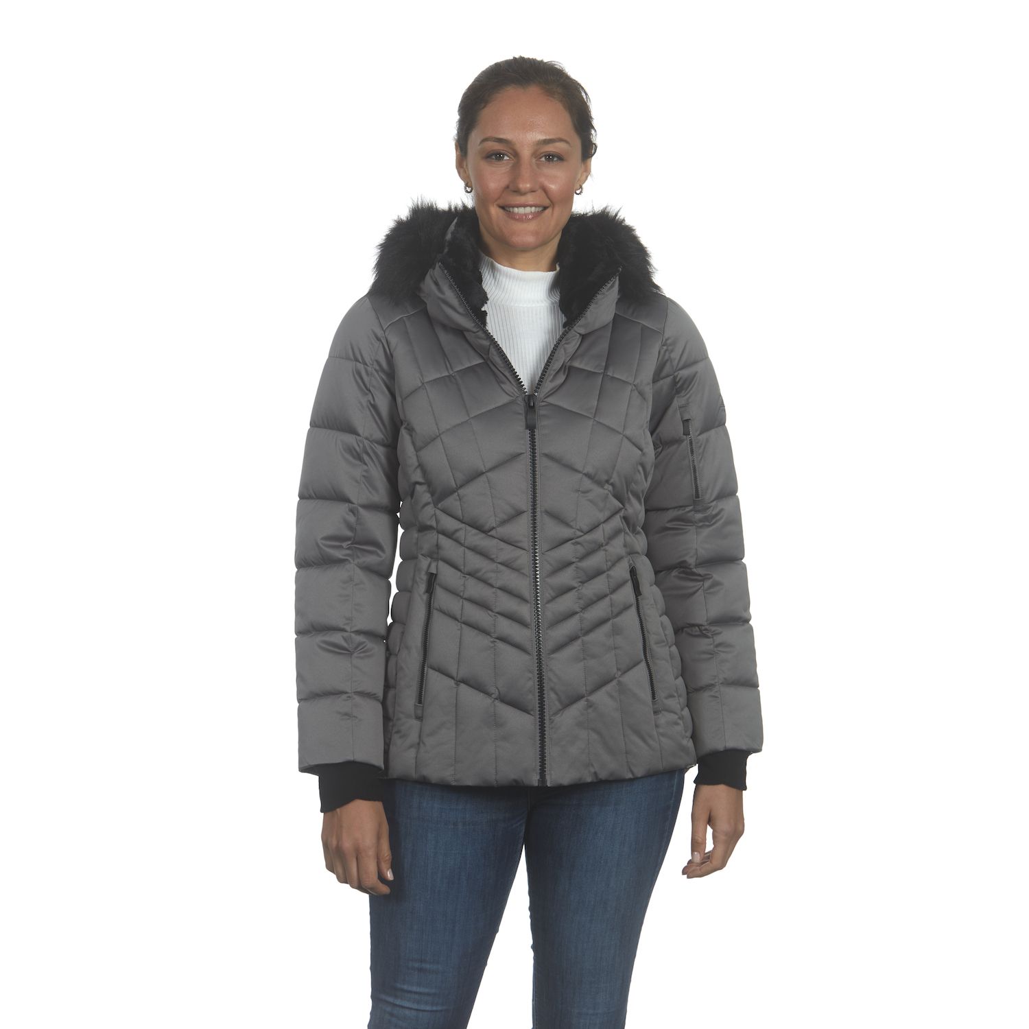 superdry grey puffer jacket