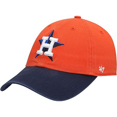 Men's '47 Orange Houston Astros Clean Up Adjustable Hat