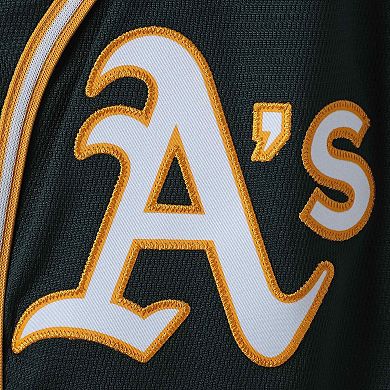 Youth Majestic Khris Davis Green Oakland Athletics Alternate Official Cool Base Player Jersey