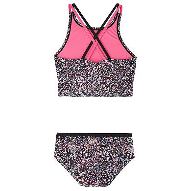 Girls 7-16 Spiderback Midkini & Bottoms Swimsuit Set