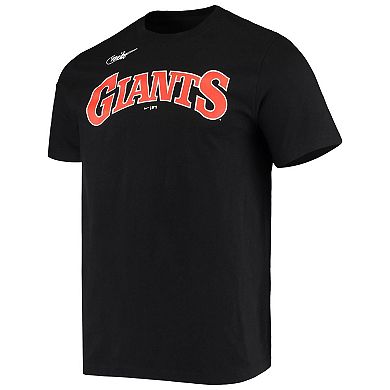 Men's Nike Juan Marichal Black San Francisco Giants Name & Number T-Shirt