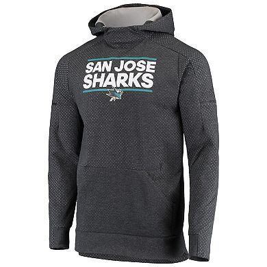 Men's adidas Charcoal San Jose Sharks Squad climalite Pullover Hoodie