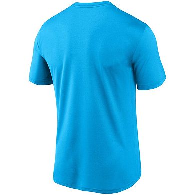 Men's Nike Blue Miami Marlins Wordmark Legend Performance T-Shirt