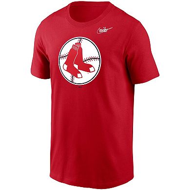 Men's Nike Red Boston Red Sox Cooperstown Collection Logo T-Shirt