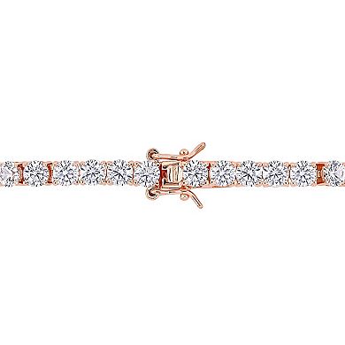 Stella Grace 18k Rose Gold Over Silver Lab-Created White Sapphire Tennis Bracelet