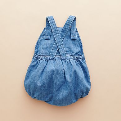 Baby Little Co. by Lauren Conrad Chambray Overall Bubble Romper