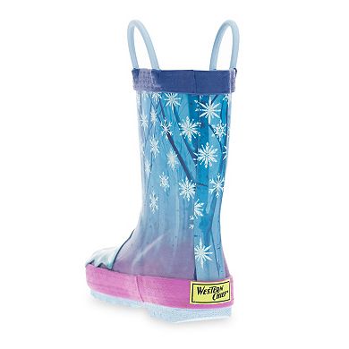 Western Chief Disney's Frozen 2 Anna Fearless Sisters Girls' Waterproof Rain Boots