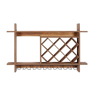 Stella & Eve Wood Farmhouse Wine Rack