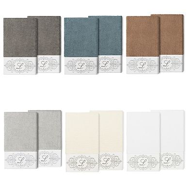 Linum Home Textiles Turkish Cotton Monica 2-piece Embellished Bath Towel Set