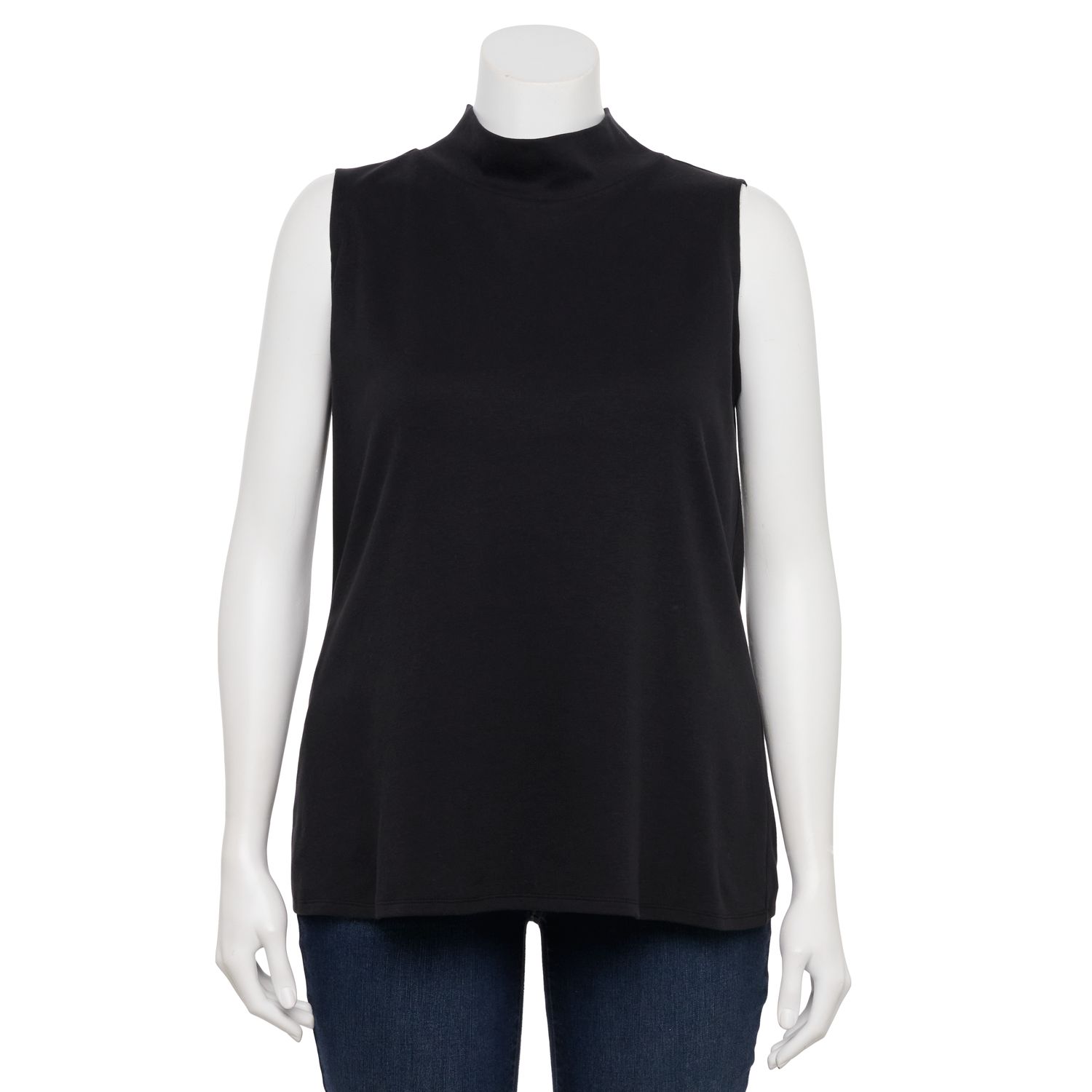 croft and barrow sleeveless mock neck