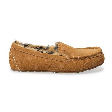 Koolaburra by UGG Lezly Cheetah Women's Suede Moccasin Slippers