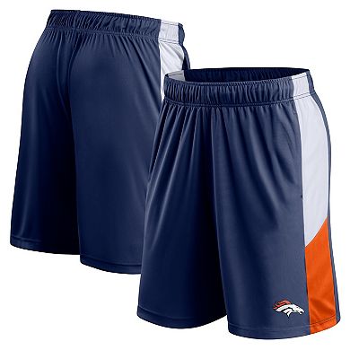 Men's Fanatics Branded Navy Denver Broncos Prep Colorblock Shorts