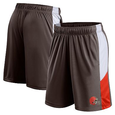 Men's Fanatics Branded Brown Cleveland Browns Prep Colorblock Shorts