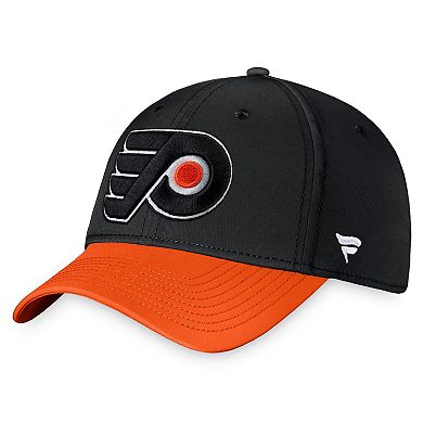 Men's Fanatics Branded Black Philadelphia Flyers Core Primary Logo Flex Hat