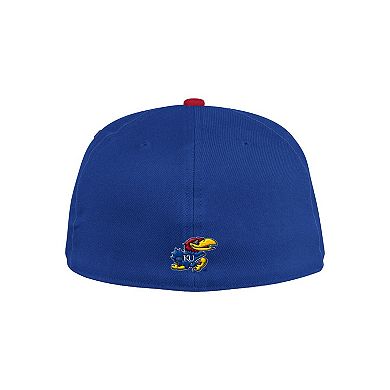 Men's adidas Royal Kansas Jayhawks Patriotic On-Field Baseball Fitted Hat