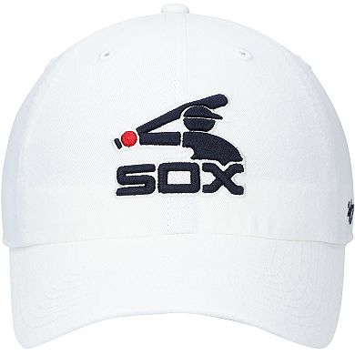 Men's '47 White Chicago White Sox 1976 Logo Cooperstown Collection Clean Up Adjustable Hat