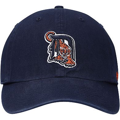 Men's '47 Navy Detroit Tigers Logo Cooperstown Collection Clean Up Adjustable Hat