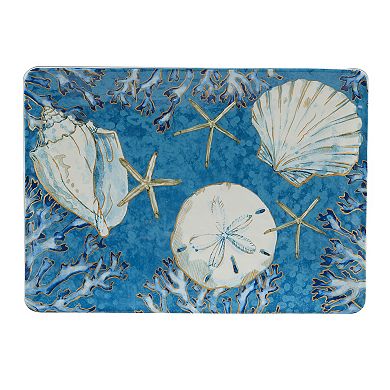 Certified International Playa Shells Rectangle Platter