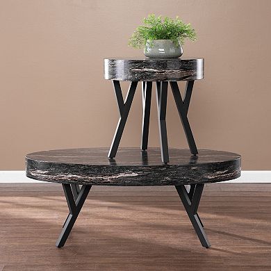 Southern Enterprises Torye Faux Marble Coffee Table