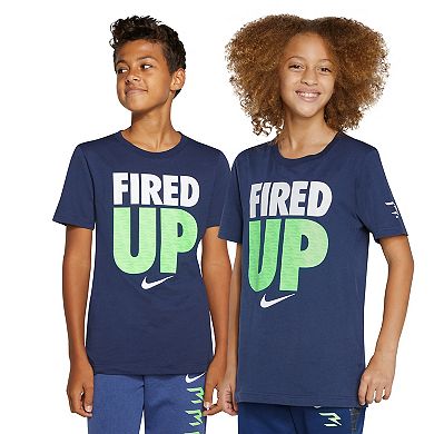 Kids 7-20 Nike 3BRAND Dri-FIT "Fired Up" Graphic Tee by Russell Wilson