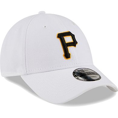 Men's New Era White Pittsburgh Pirates League II 9FORTY Adjustable Hat