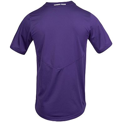 Men's Nike Purple TCU Horned Frogs Replica Full-Button Baseball Jersey