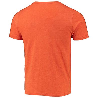 Men's Fanatics Branded Heathered Orange Cleveland Browns Field Goal Pocket Tri-Blend T-Shirt