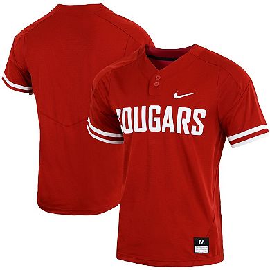 Men's Nike Crimson Washington State Cougars Replica Vapor Elite Two-Button Baseball Jersey