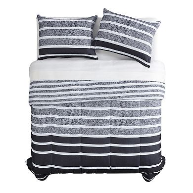 Inspired Surroundings Harper Stripe 3-Piece Comforter Set with Shams