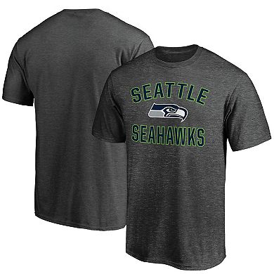 Men's Fanatics Branded Heathered Charcoal Seattle Seahawks Victory Arch T-Shirt