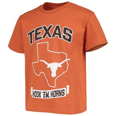 Youth Champion Texas Orange Texas Longhorns Strong Mascot T-Shirt