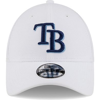 Men's New Era White Tampa Bay Rays League II 9FORTY Adjustable Hat