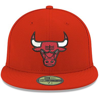 Men's New Era Red Chicago Bulls Official Team Color 59FIFTY Fitted Hat