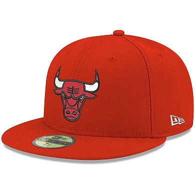 Men's New Era Red Chicago Bulls Official Team Color 59FIFTY Fitted Hat