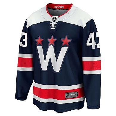 Men's Fanatics Branded Tom Wilson Navy Washington Capitals 2020/21 Alternate Premier Breakaway Player Jersey