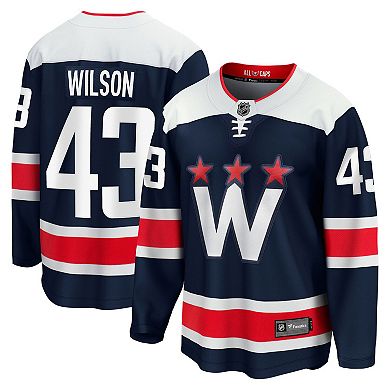 Men's Fanatics Branded Tom Wilson Navy Washington Capitals 2020/21 Alternate Premier Breakaway Player Jersey