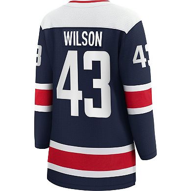 Women's Fanatics Branded Tom Wilson Navy Washington Capitals Alternate 2020/21 Premier Breakaway Player Jersey